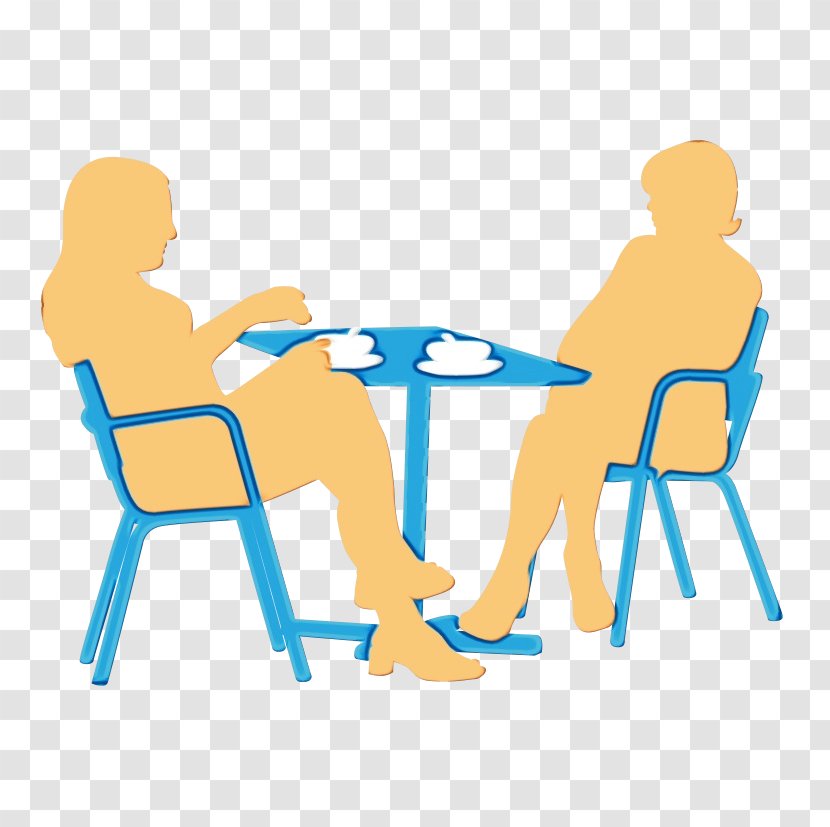 Furniture Sitting Clip Art Table Line - Paint - Chair Conversation Transparent PNG