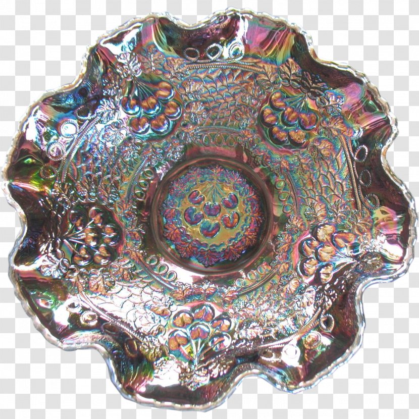 Tableware Carnival Glass Plate Fenton Art Company Bowl - Gold Gorgeous Patterns Transparent PNG