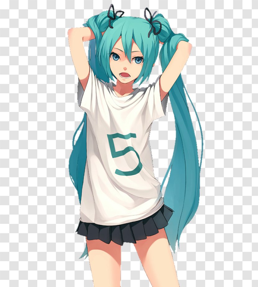 Hatsune Miku Desktop Wallpaper Vocaloid Image - Cartoon Transparent PNG