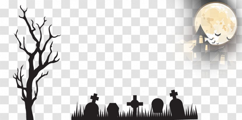 Grave Silhouette - Halloween Transparent PNG