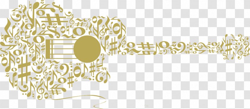 Guitar Musical Instrument Note - Cartoon - Instruments Transparent PNG