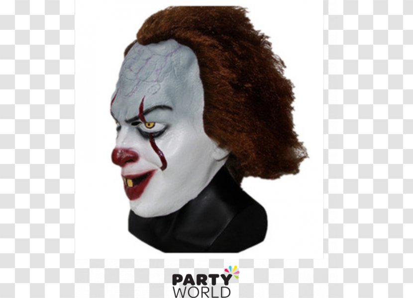 It Stephen King Mask Clown Costume - Fictional Character - Horror Transparent PNG