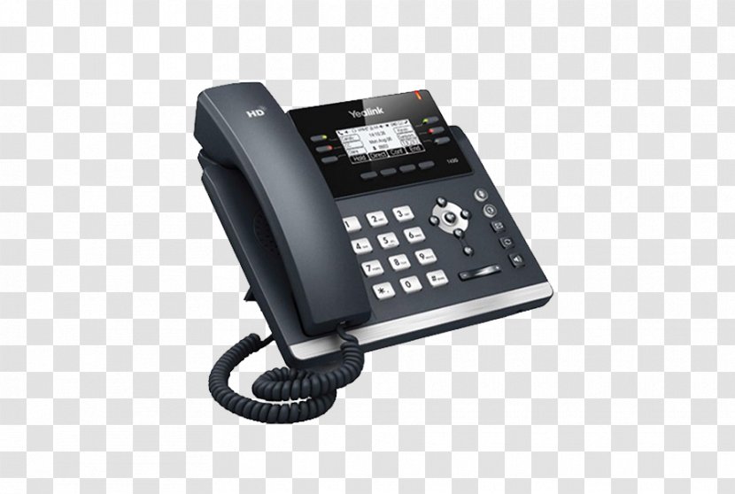 VoIP Phone Yealink SIP-T42G Voice Over IP Session Initiation Protocol Business Telephone System - Sipt27g - Sip Transparent PNG