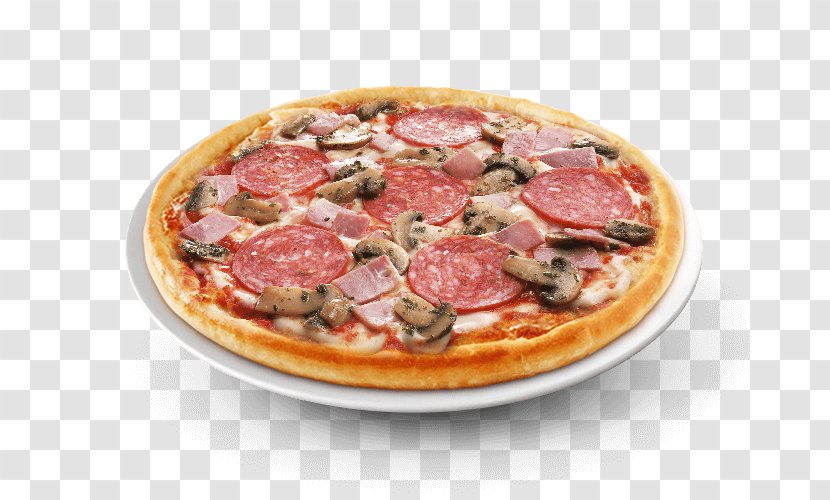 California-style Pizza Sicilian Salami Ham - American Food Transparent PNG