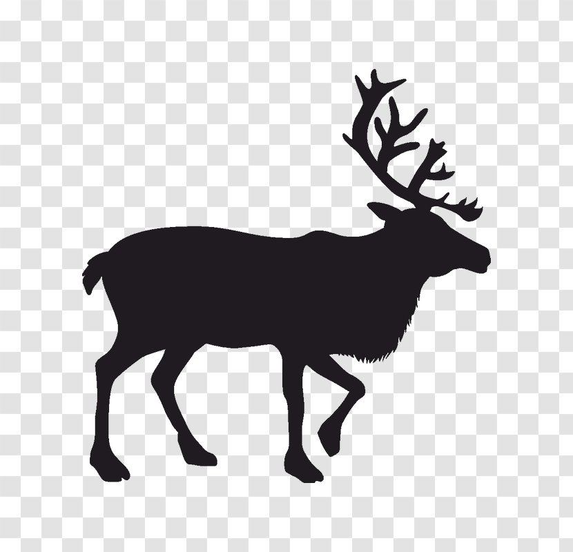 Reindeer Silhouette Rudolph - Stencil Transparent PNG