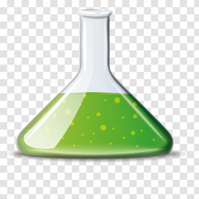 Laboratory Flask Clip Art - Yellow - Vector Triangle Bottle Transparent PNG