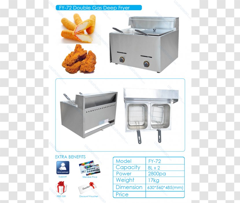 Small Appliance Home Kitchen - Deep Fryer Transparent PNG