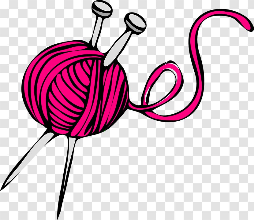 Crochet Hook Knitting Thread Clip Art - Area - Wool Transparent PNG