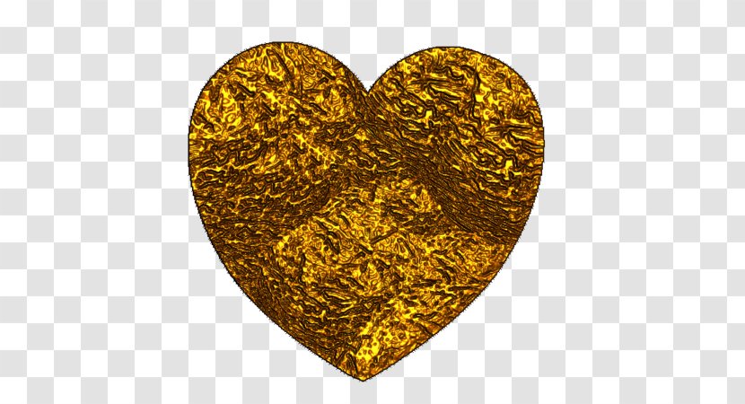 Gold - Heart Transparent PNG