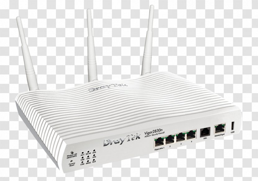 Router DrayTek VDSL Digital Subscriber Line DSL Modem - Vigor Transparent PNG