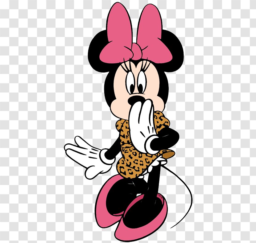 Minnie Mouse Mickey Daisy Duck The Walt Disney Company - Animation Studios - Leopard Print Transparent PNG