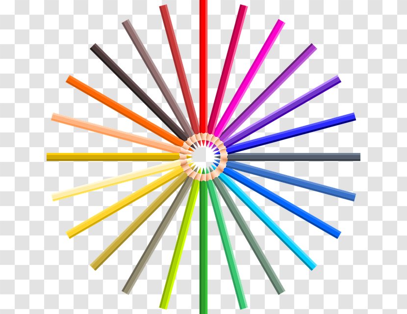 The Colored Pencil Drawing Vector Graphics - Symmetry Transparent PNG