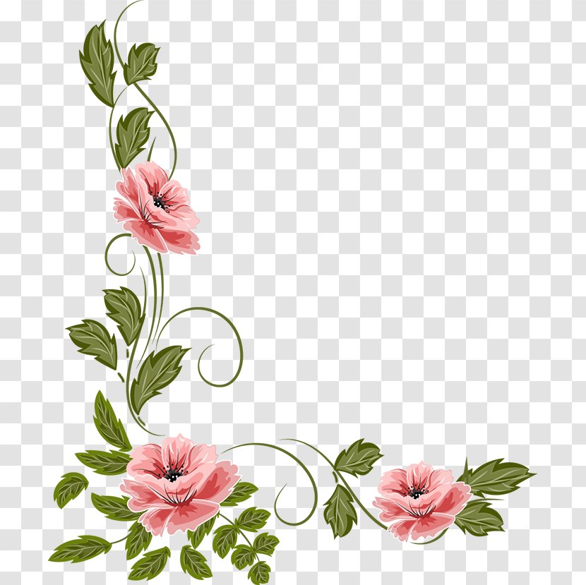 Flower Lead Clip Art - Pin - Painted Flowers Transparent PNG
