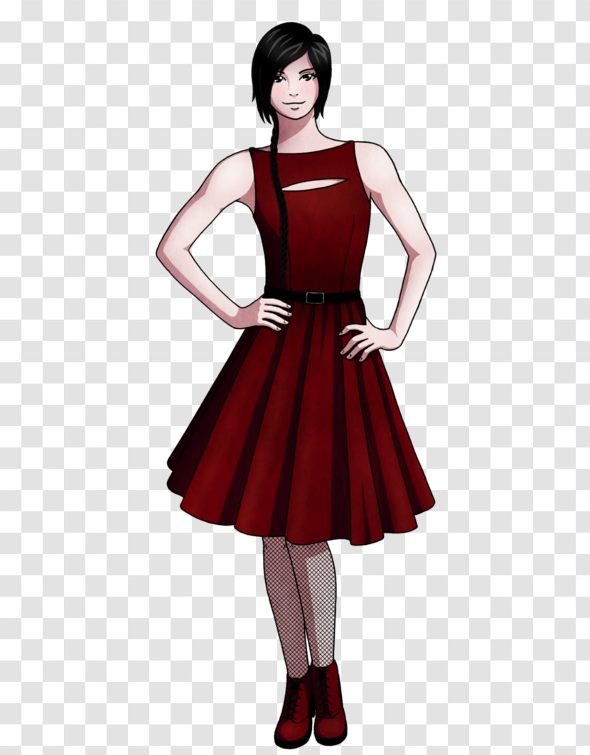 Clothing Dress Commission Drawing Fashion - Neck - Red Transparent PNG
