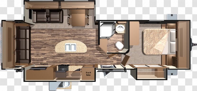 Keystone Caravan Campervans Floor Plan Fifth Wheel Coupling - House Transparent PNG