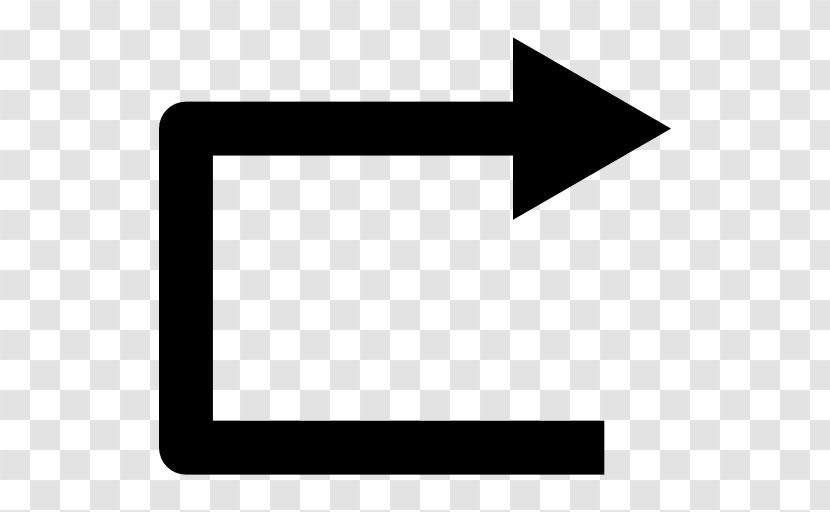 Arrow Right Angle - Straight Transparent PNG