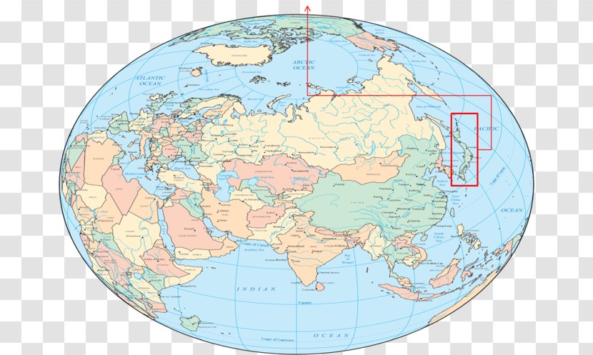 Sea Of Japan South Korea Southern Hemisphere Map - World - Northern Transparent PNG