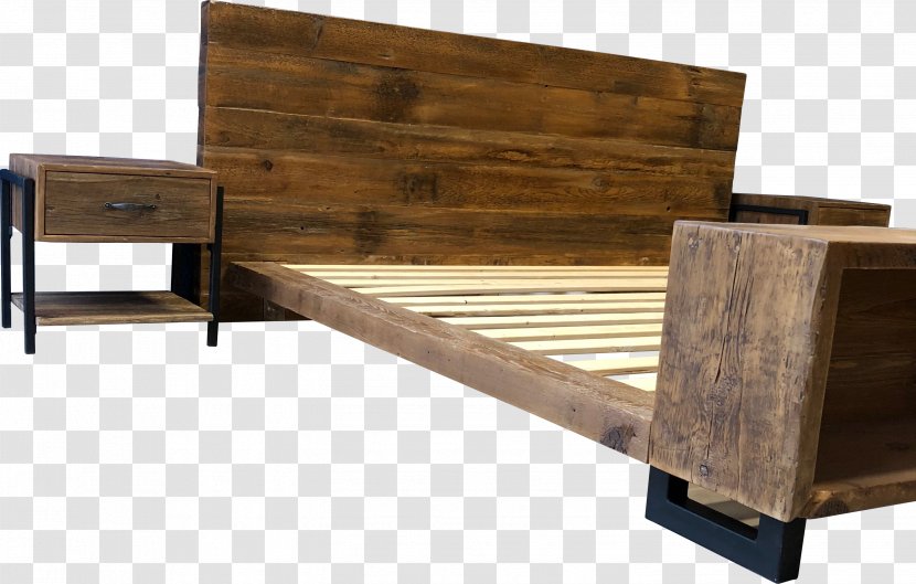 Table Reclaimed Lumber Platform Bed Wood - Stain Transparent PNG