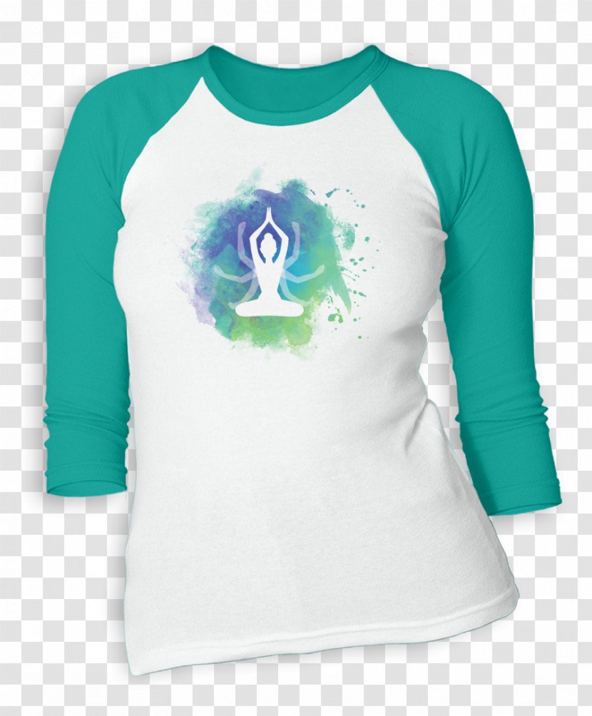Long-sleeved T-shirt Clothing - Longsleeved Tshirt - Watercolor Yoga Figure Transparent PNG