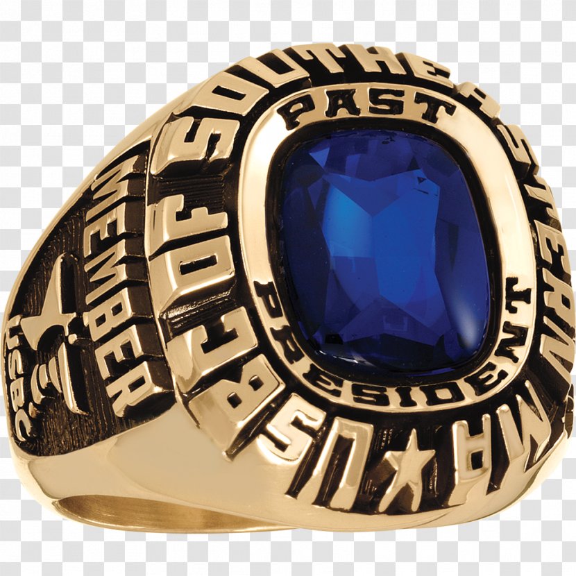 Ring United States Bowling Congress Perfect Game Sapphire - Silver Transparent PNG