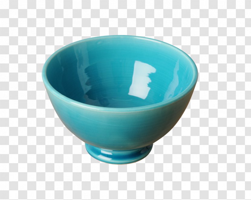 Turquoise Bowl Ceramic France Aqua - Cobalt Blue Transparent PNG