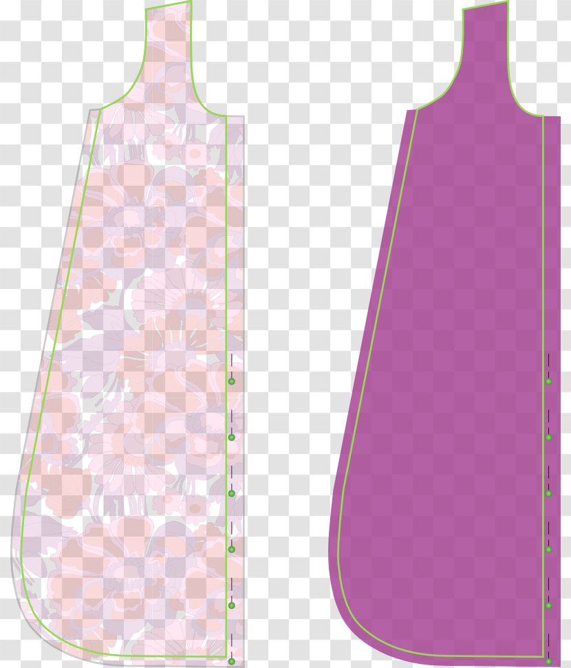 Sewing Sleeping Bags Pocket Dress Pattern - Text - Magenta Transparent PNG
