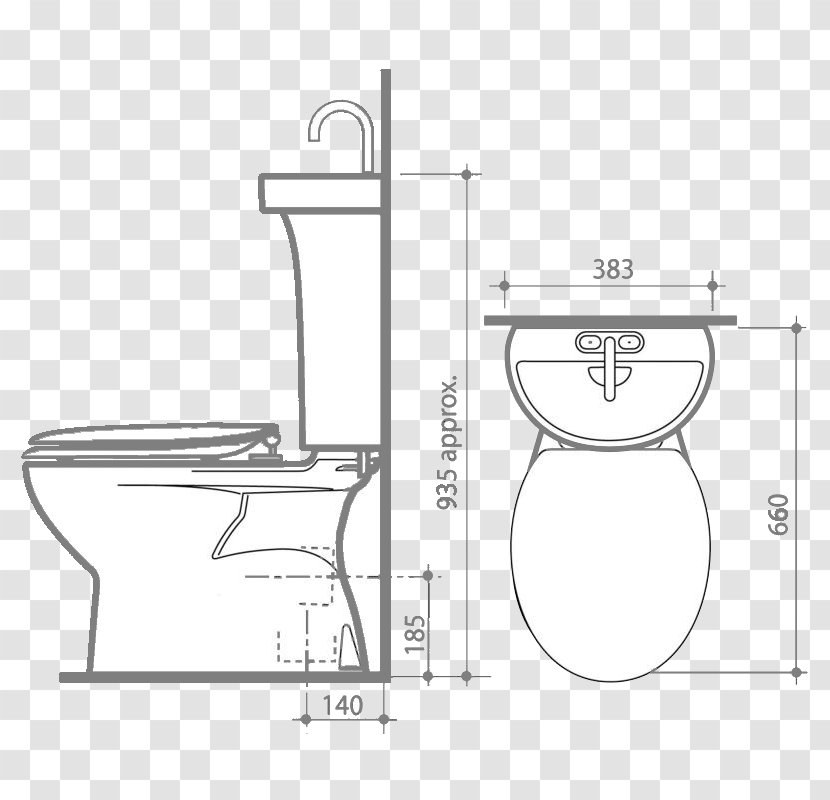 Caroma Sink Toilet Trap Bathroom - Plumbing Fixture Transparent PNG