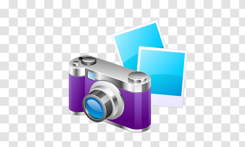 Clip Art - Purple - Camera Transparent PNG