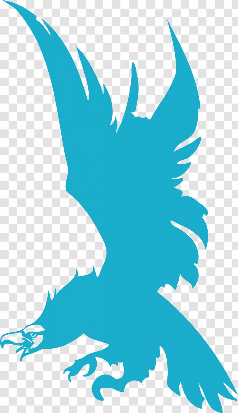 Beak Line Art Graphic Design Clip - Character - Sky Blue Eagle Transparent PNG