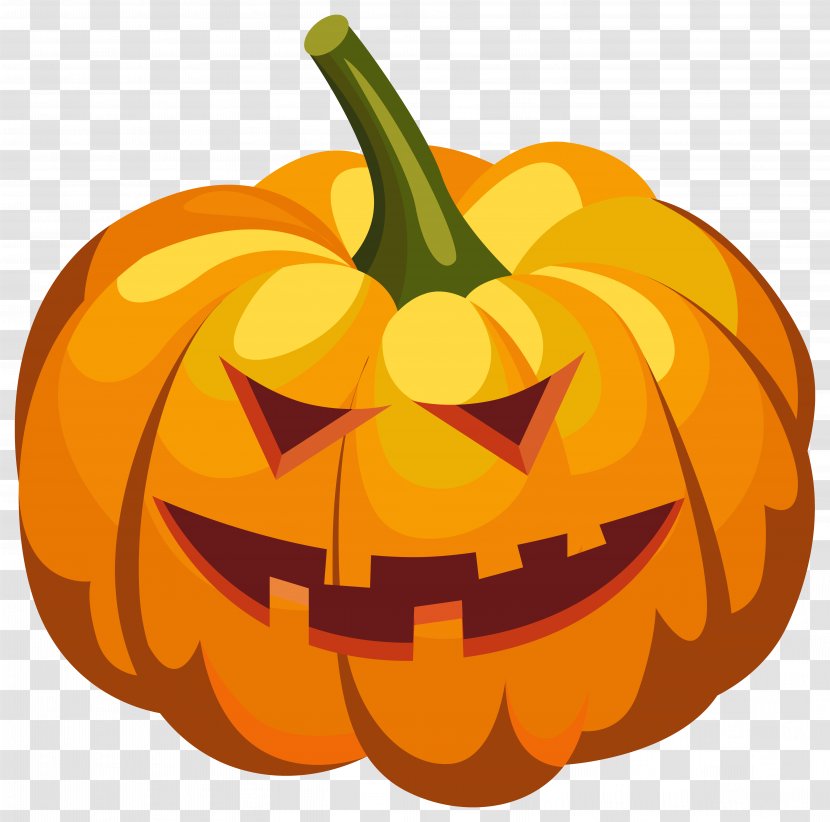 Pumpkin Jack-o'-lantern Halloween Clip Art - Scary Lantern PNG Clipart Image Transparent PNG