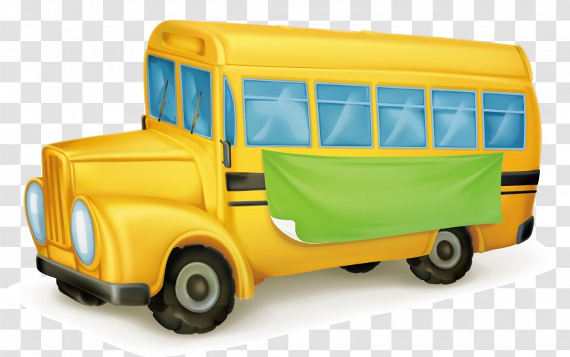 School Bus Royalty-free Illustration - Scale Model - Vector Transparent PNG