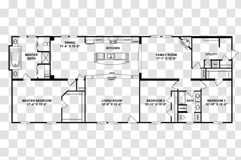 Floor Plan House Clayton Homes - Drawing Transparent PNG