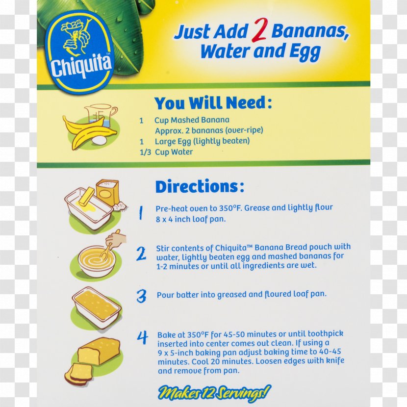 Banana Bread Chiquita Brands International Food - Nutrition Transparent PNG
