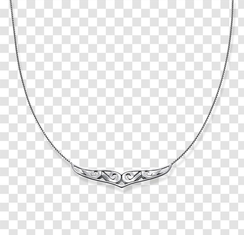 Necklace Pendant Silver Jewellery Chain - Black And White - Tacori Infinity Band Transparent PNG