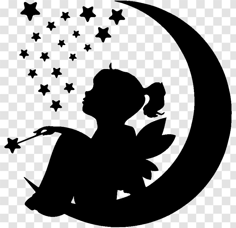 Wall Decal Sticker Paper - Black And White - Moon Transparent PNG
