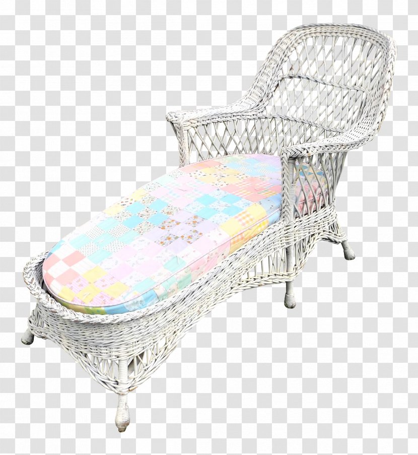 Chair Chaise Longue Resin Wicker Cushion Transparent PNG