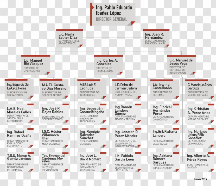 Organizational Chart Empresa Government Executive Branch - Information Technology - Tabasco Transparent PNG