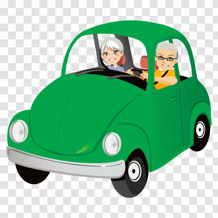 Car Old Age Driving Clip Art Transparent PNG