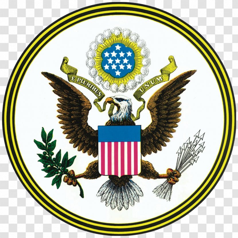 Great Seal Of The United States Bald Eagle Symbol Department State - USA Gerb Transparent PNG