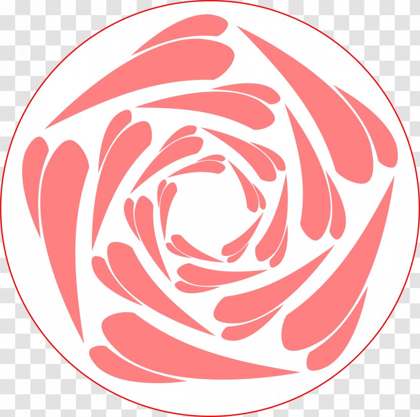 Rosaceae Line Art Circle Rose Clip - Area - Pentagon Vector Transparent PNG