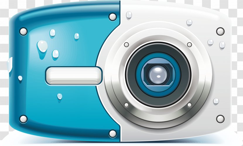 Digital Camera - Technology - Blue Elements Transparent PNG