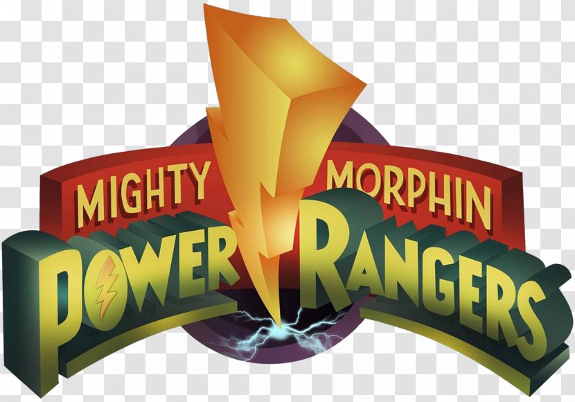 Go Power Rangers Logo Television Show - Zord - Mighty Morphin The Movie Transparent PNG
