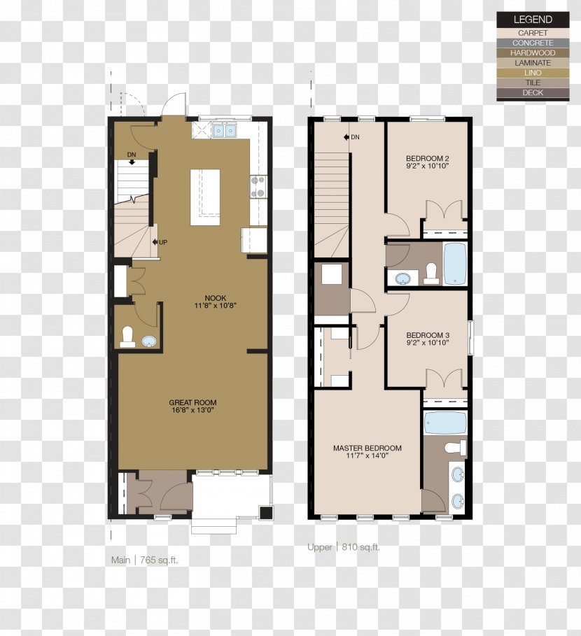 Floor Plan Trico Homes Townhouse Coopers Crossing - Elevation - House Transparent PNG