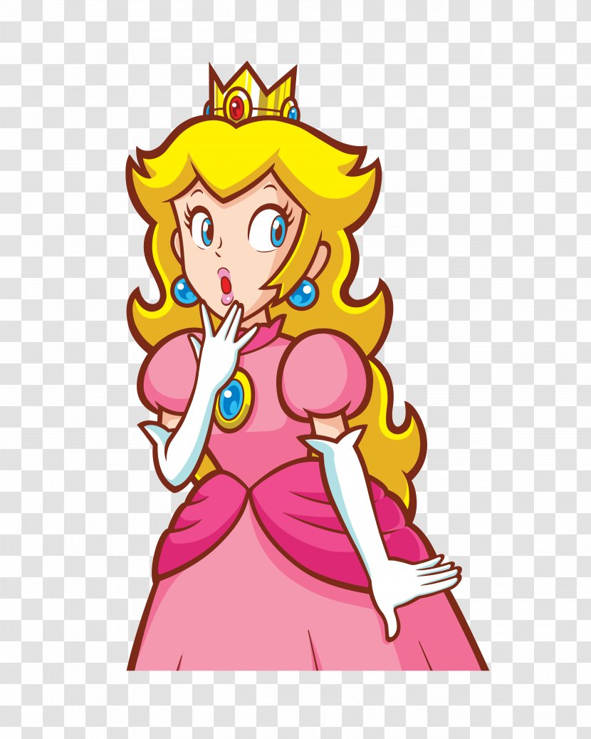 Super Princess Peach Mario Bros. World - Cartoon - Clipart Transparent PNG