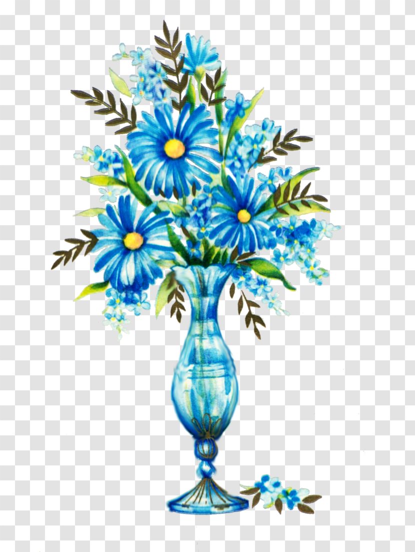 Blue Flower Rose Clip Art - Branch Transparent PNG
