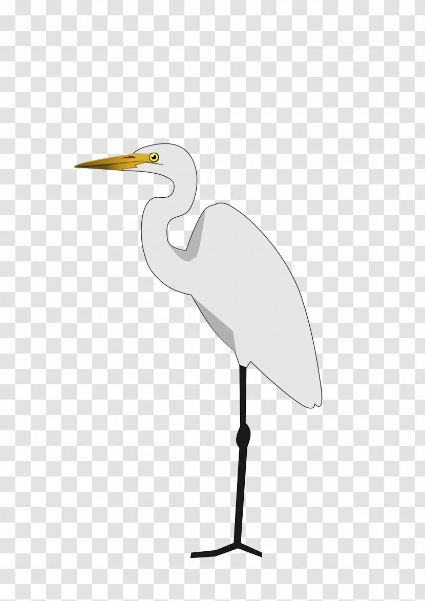 Heron Bird Crane Stork Great Egret Transparent PNG