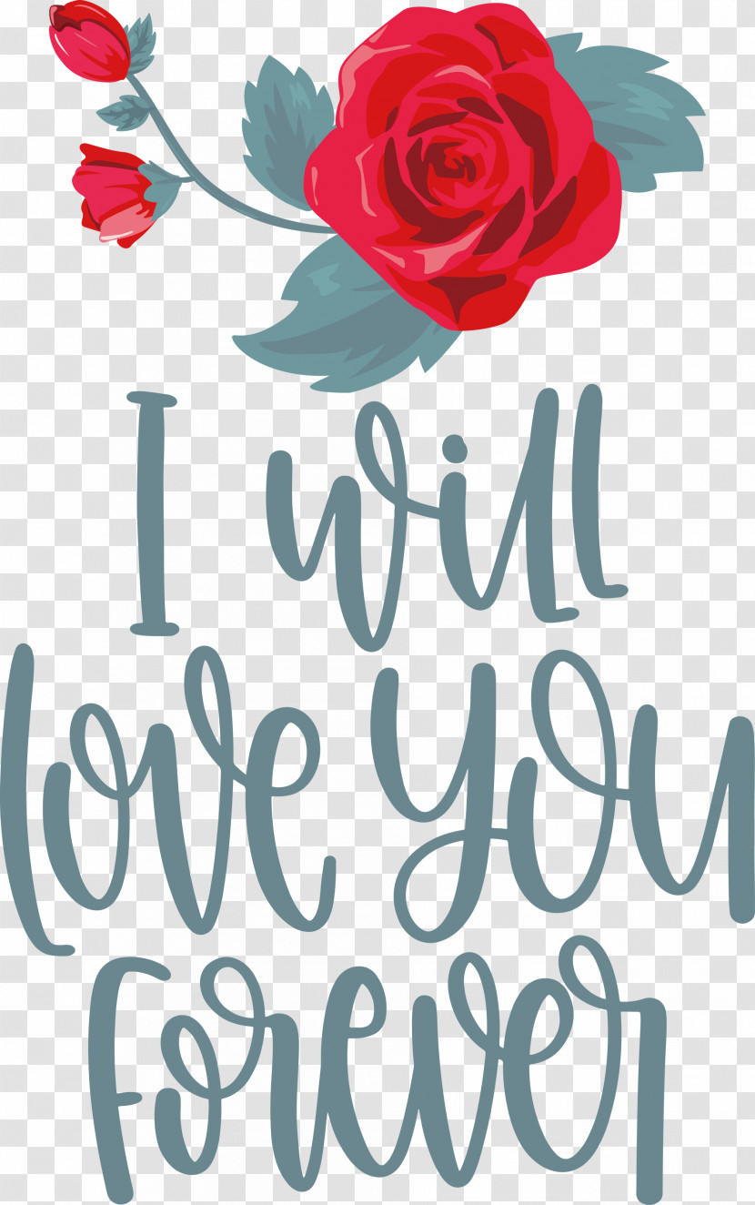 Love You Forever Valentines Day Valentines Day Quote Transparent PNG