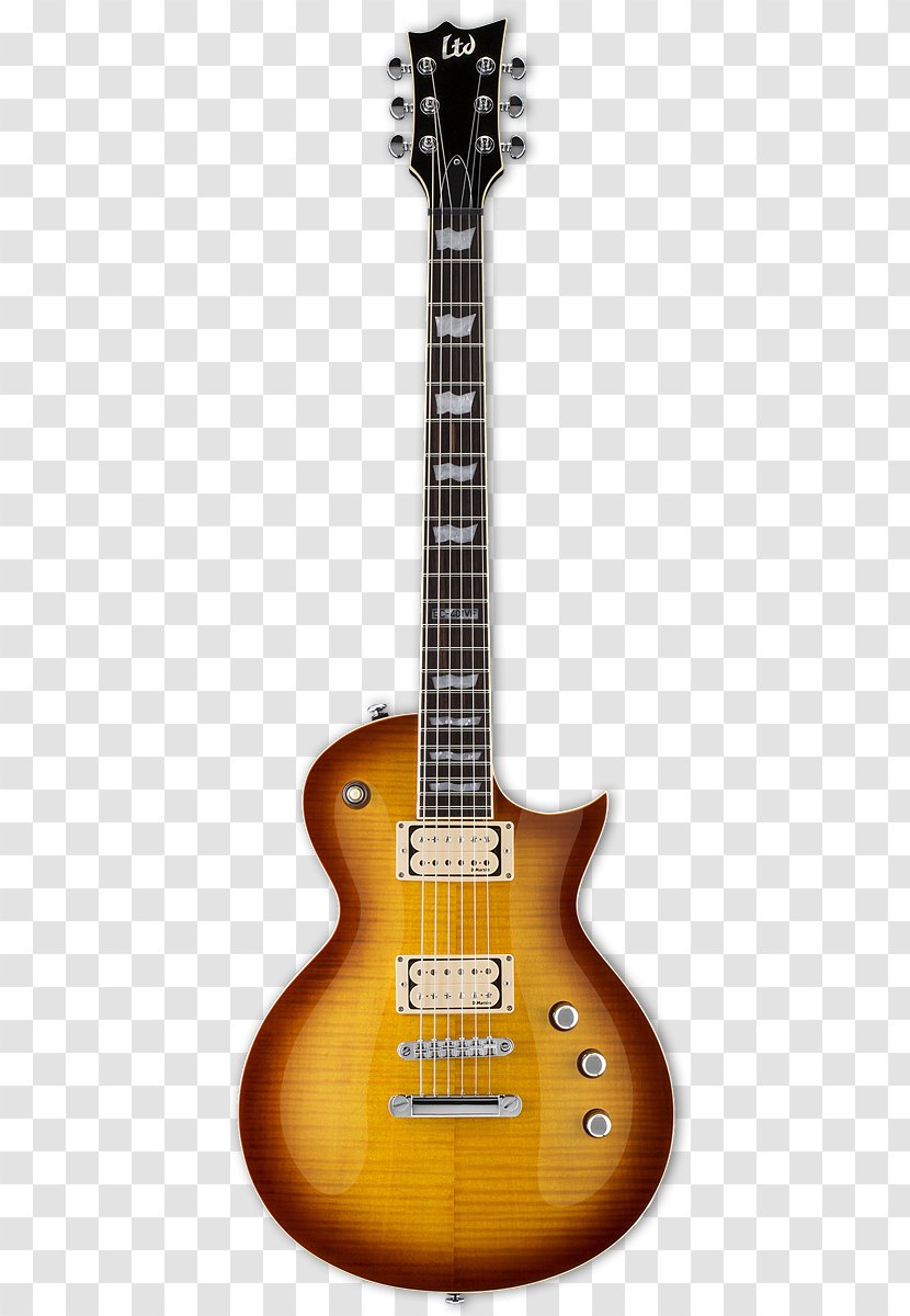 ESP LTD EC-1000 Deluxe Electric Guitar Guitars - Musical Instrument - Ltd Sunburst Transparent PNG