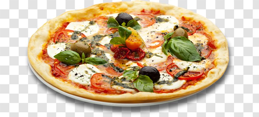 Pizza Italian Cuisine Pasta Restaurant Take-out - Mozzarella Transparent PNG