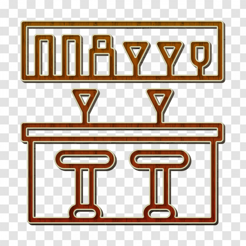 Bar Counter Icon Home Equipment Icon Transparent PNG
